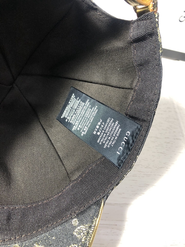 ブランド帽子角部分ディテール